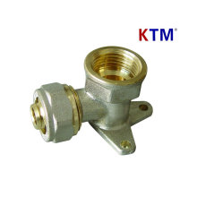 Brass Pipe Fitting - Wall-Plated Female Elbow (cold and hot water pipe fitting)